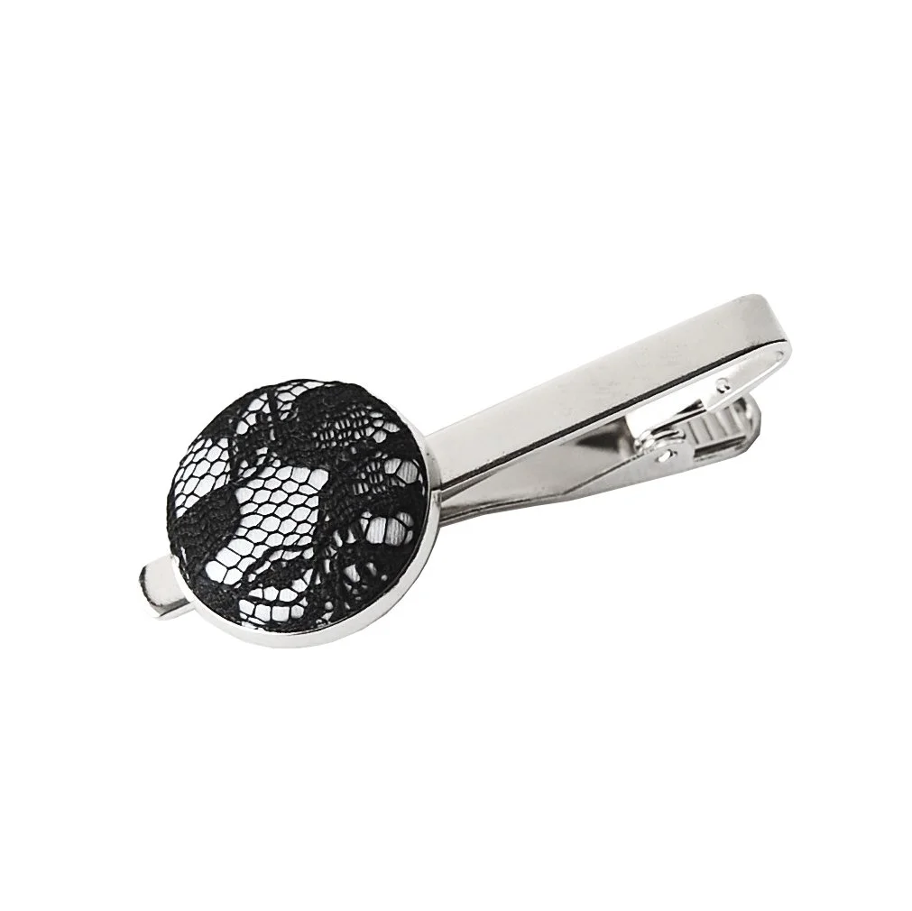 Lace Tie Bar Clip