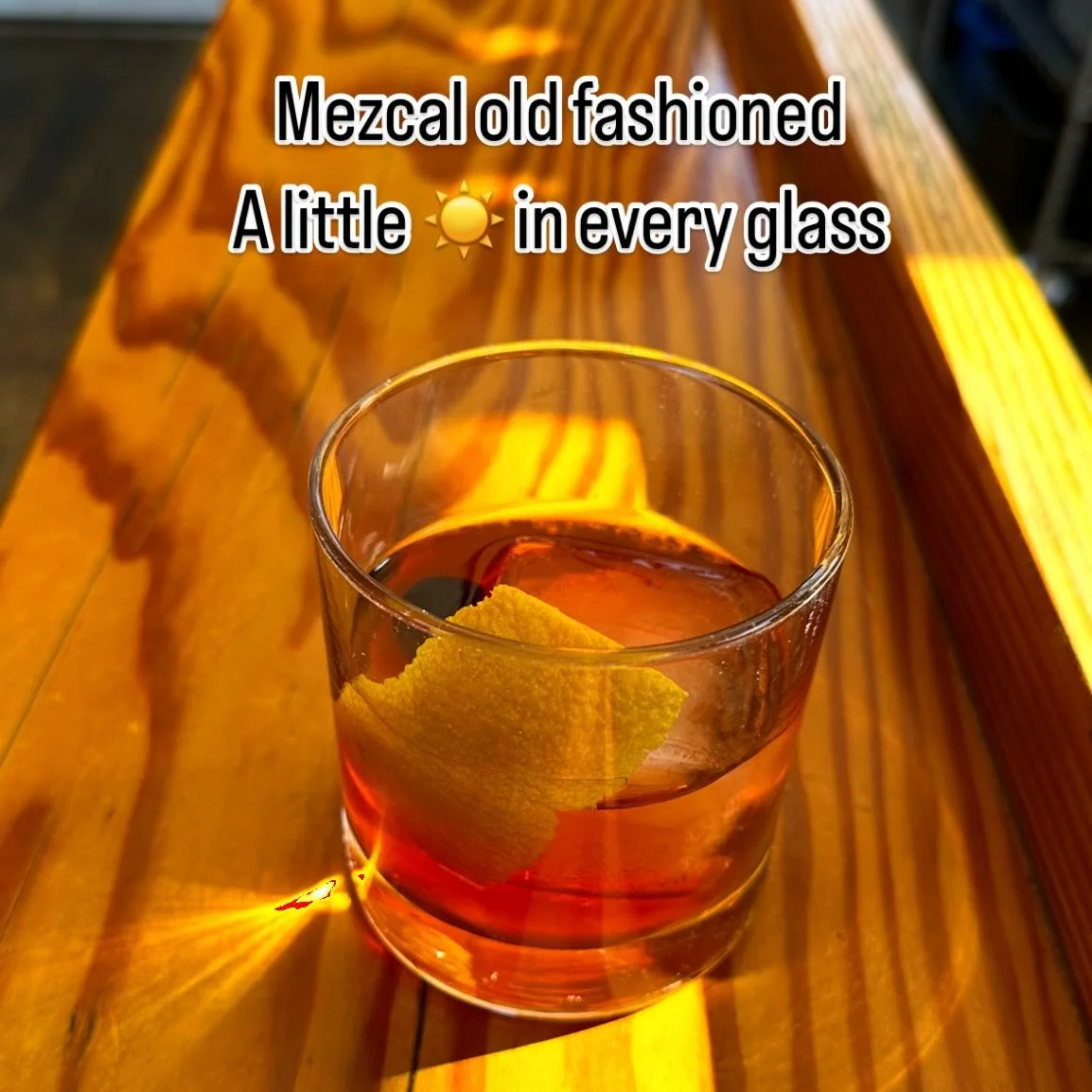 Light up your day with this mezcal old fashioned!! And don&rsquo;t forget to join us on Sunday for our Dia De Los Meurtos celebration. @mezcalunionus @donjuliotequila #diadelosmuertos #hinterlandbar #hinterlandbarandcarts #portlandbar #portlandfoodca