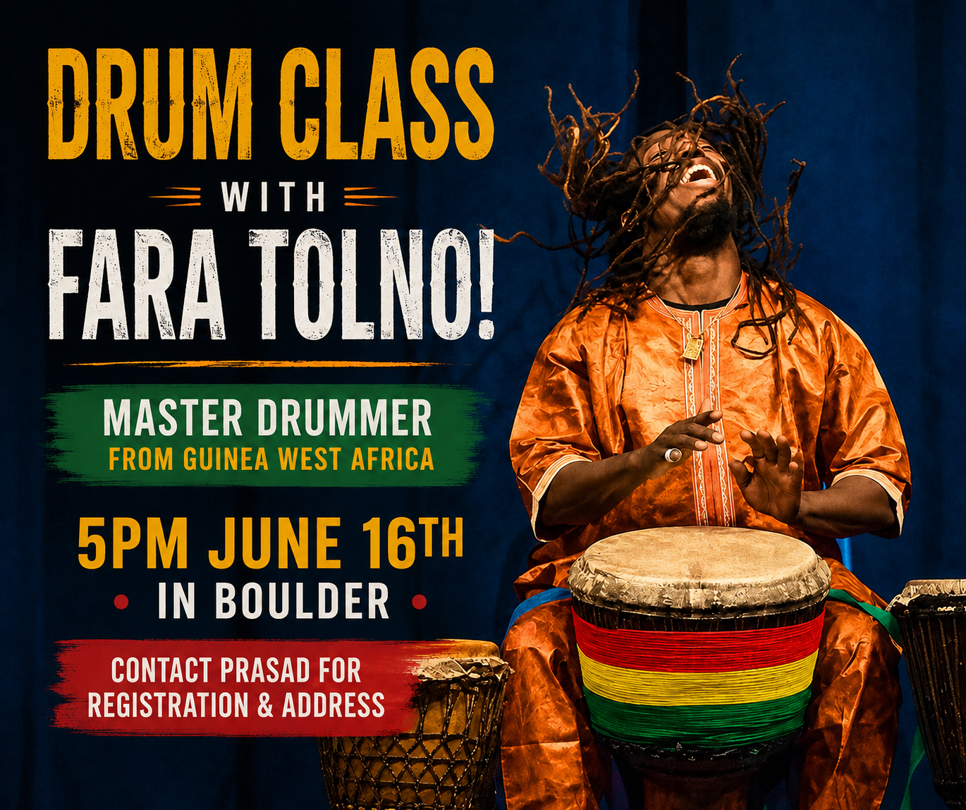 Drum Class with Fara Tolno!!