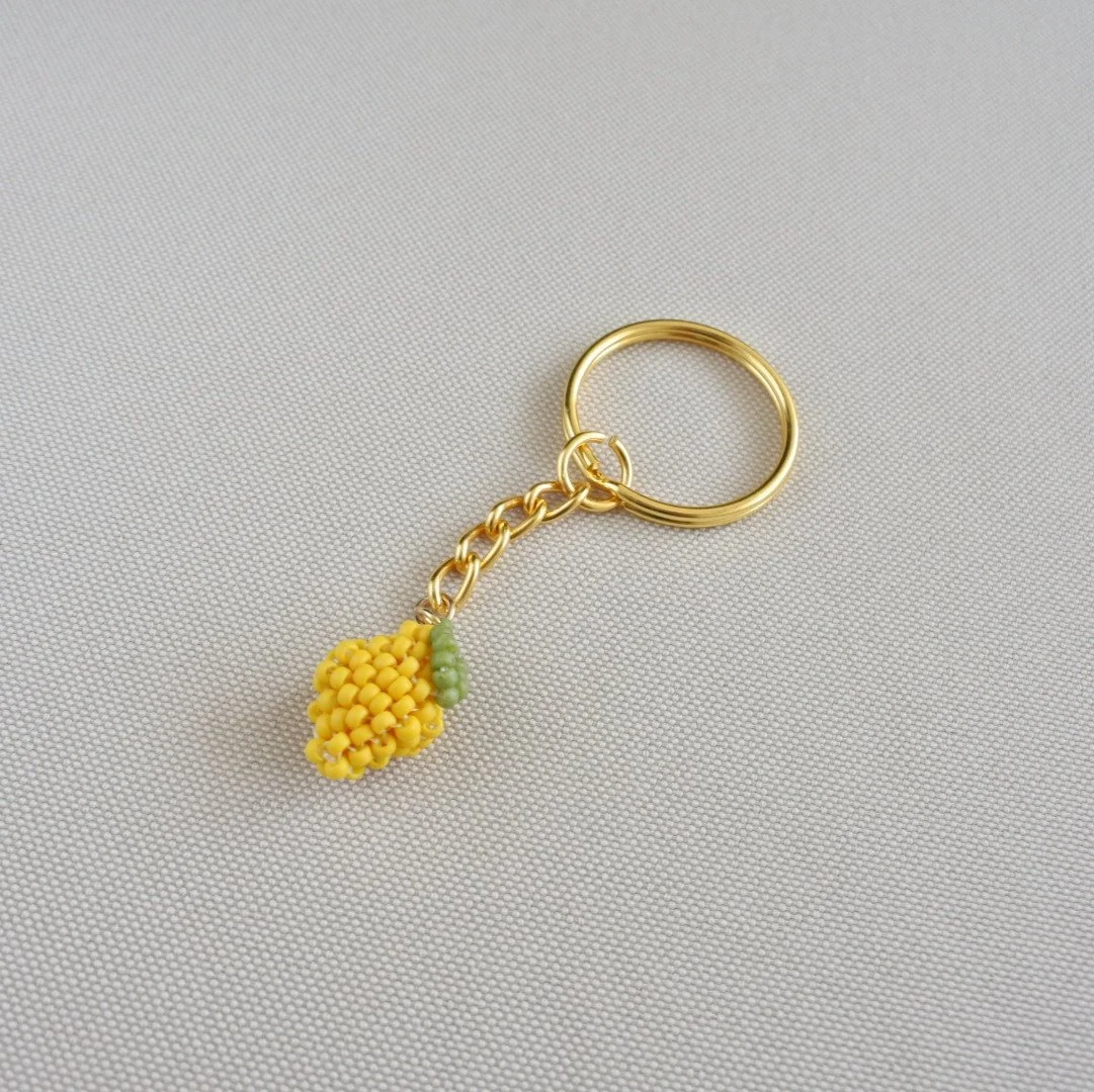 Beaded Charm Keychains