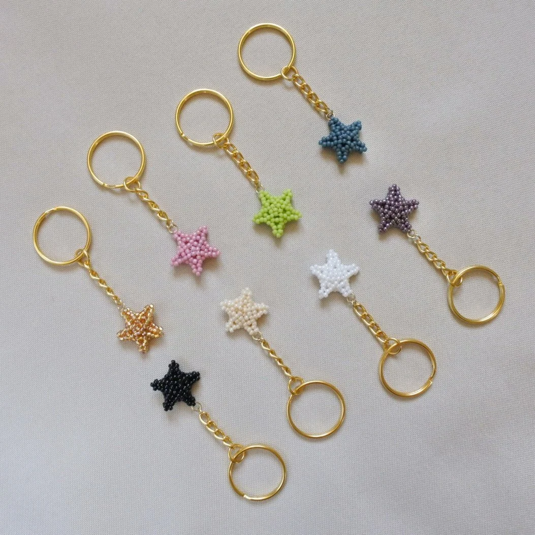 Beaded Charm Keychains