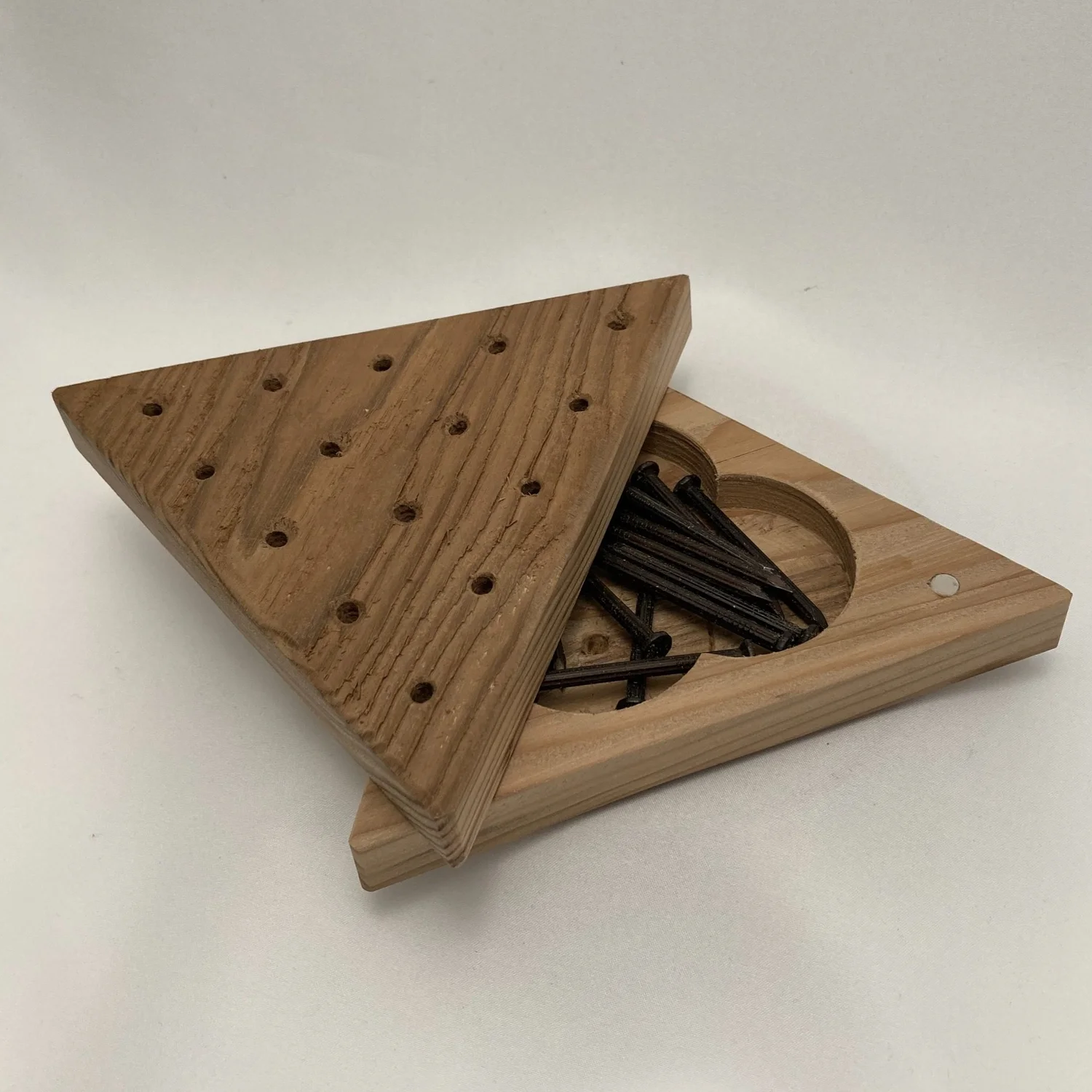 Triangle Peg Game Peg Solitaire Game Wood Peg Board Game - Portugal