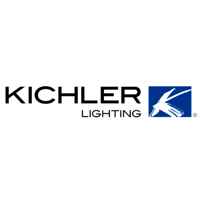 Kichler Lighting logo with a bird icon in a blue square