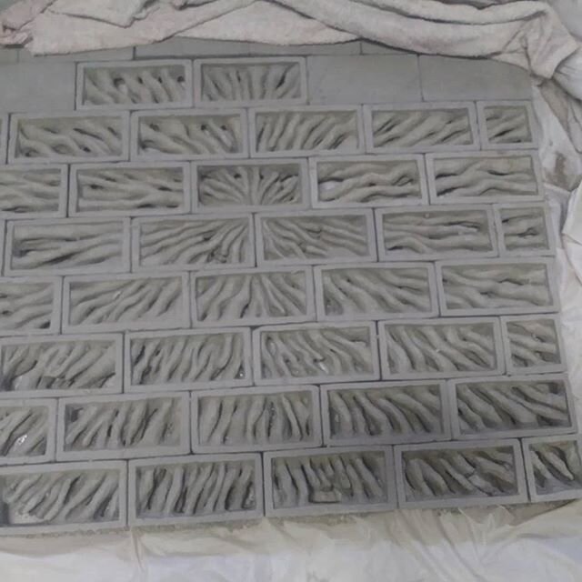 Continuing to carve bricks for this sculpture in my studio in Philadelphia. #brickworksmichaelmorgan.com #bricksculpture #brickart #phiadelphiasculpture #philadelphiaart #architecturalsculpture