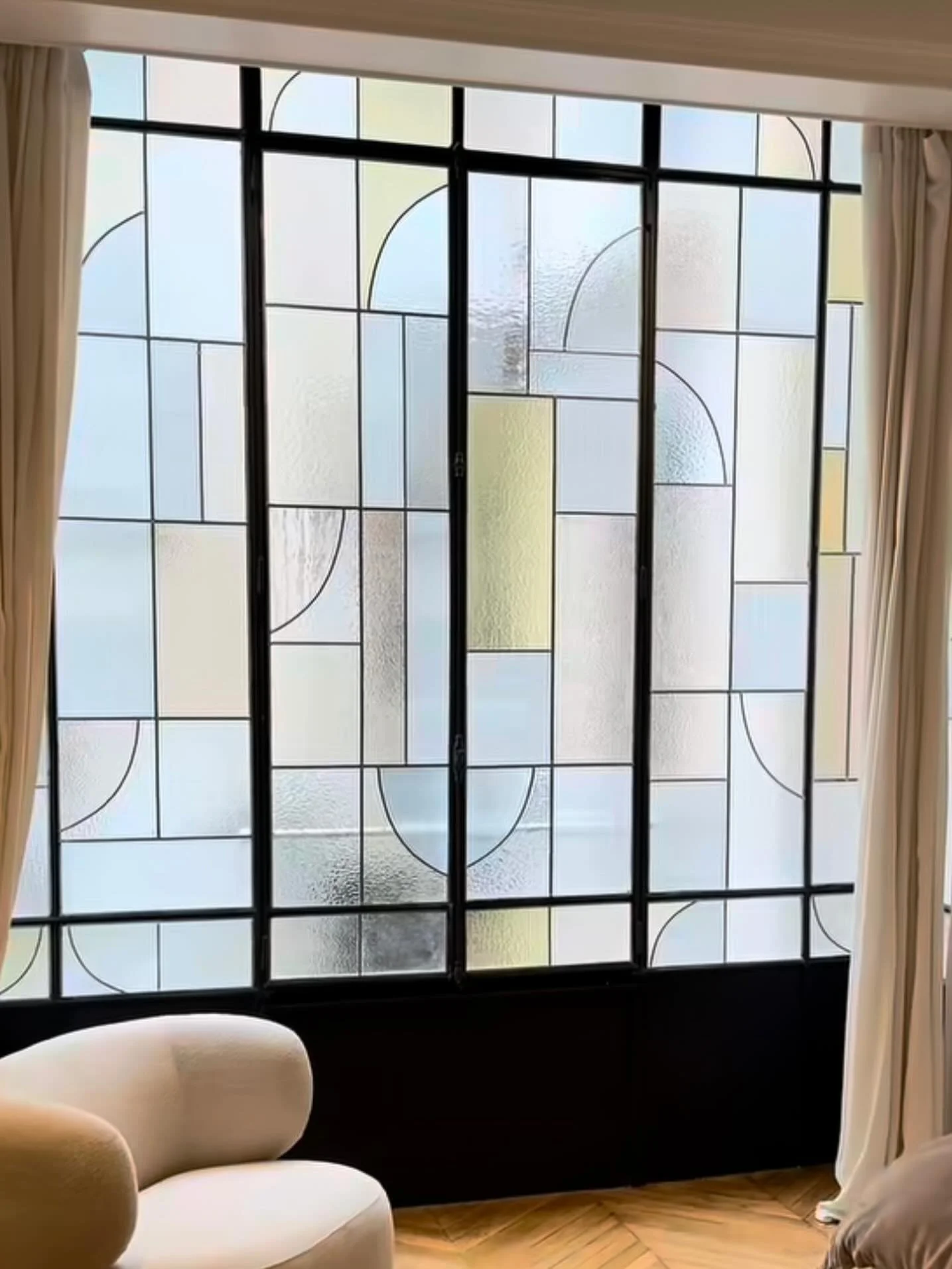 Beautiful stained glass window inserts by #arnault.janvier
