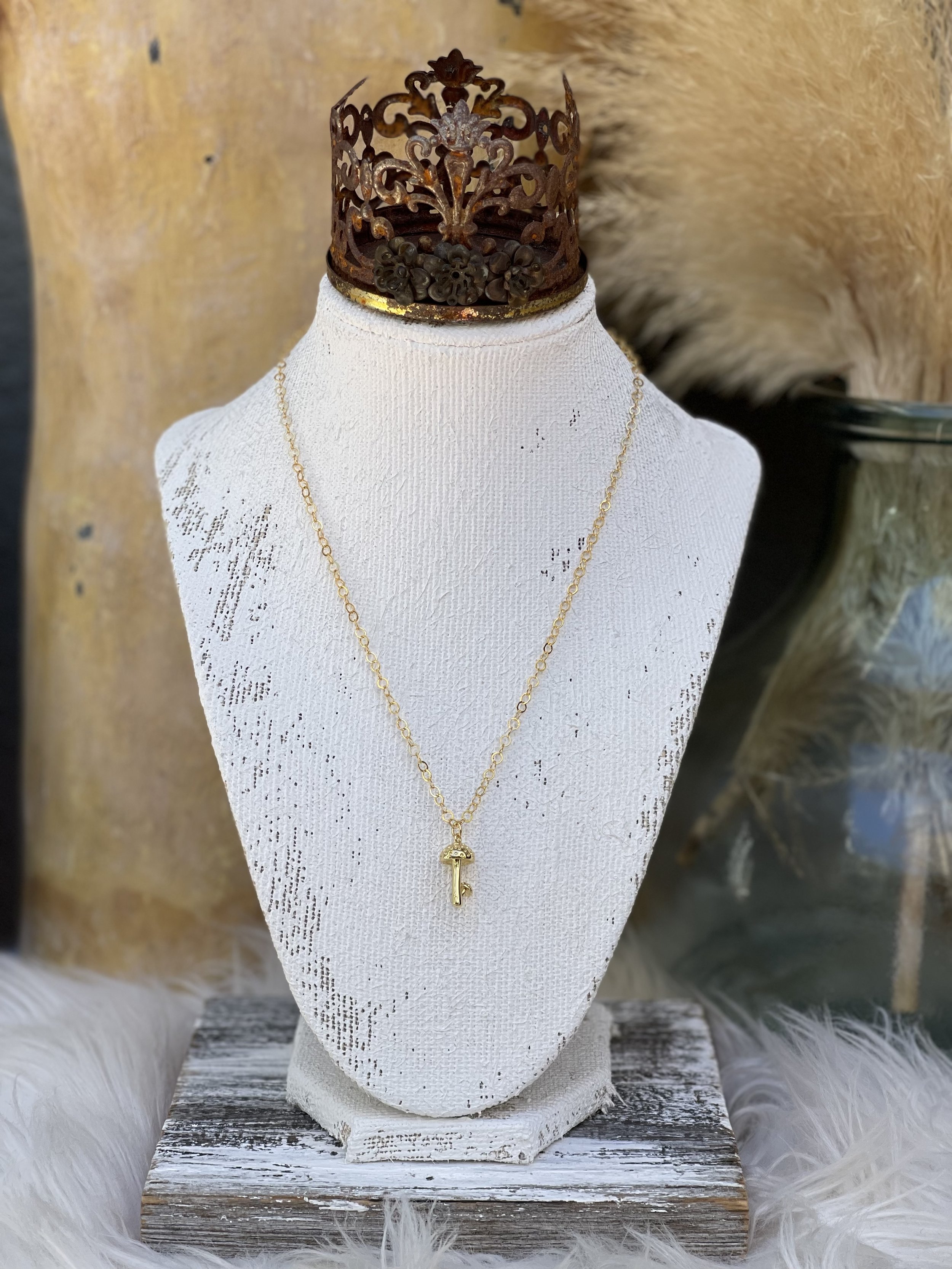 Selenichast Mushroom Necklace, Plant Necklace, Orchard Jewelry, 18k Gold  Necklace, Enamel Necklace, Designer Necklace, Gift for Girl
