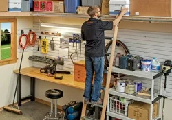 Installing a Custom Rolling Ladder 