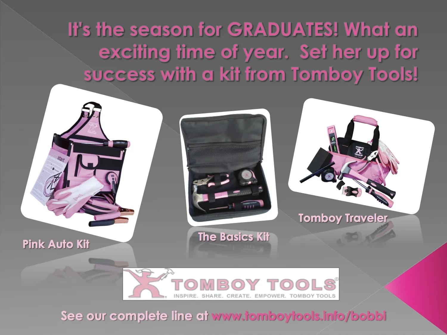 Tomboy Tools for Graduating Girls