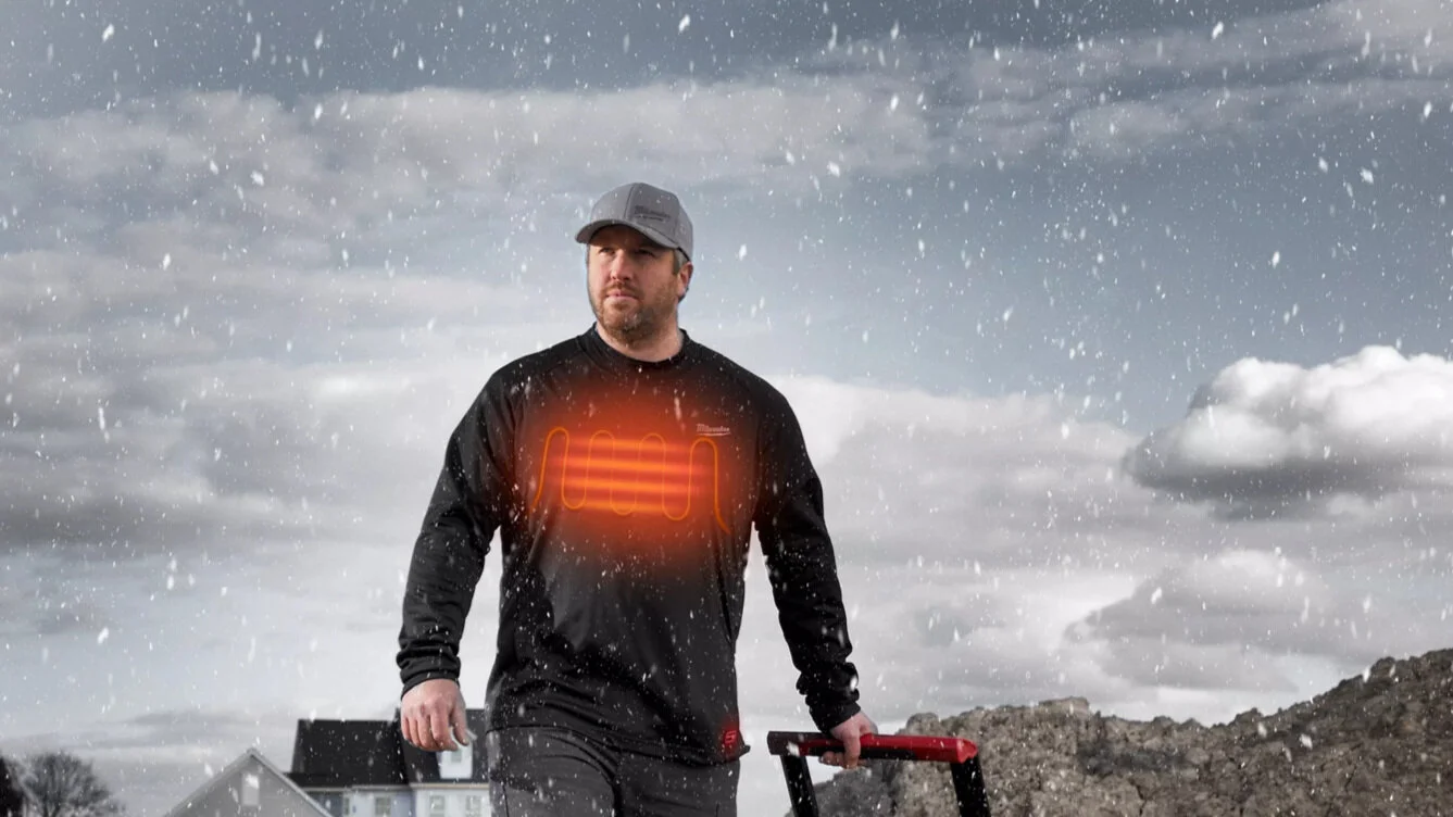 This fall, Milwaukee Tool is expanding their lineup of Heated Gear including a mid-weight base layer and new colors for the hoodie.