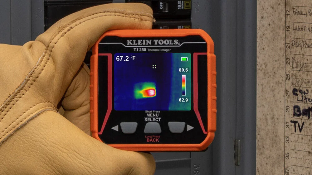 Klein Tools introduces the TI250 Rechargeable thermal imager.