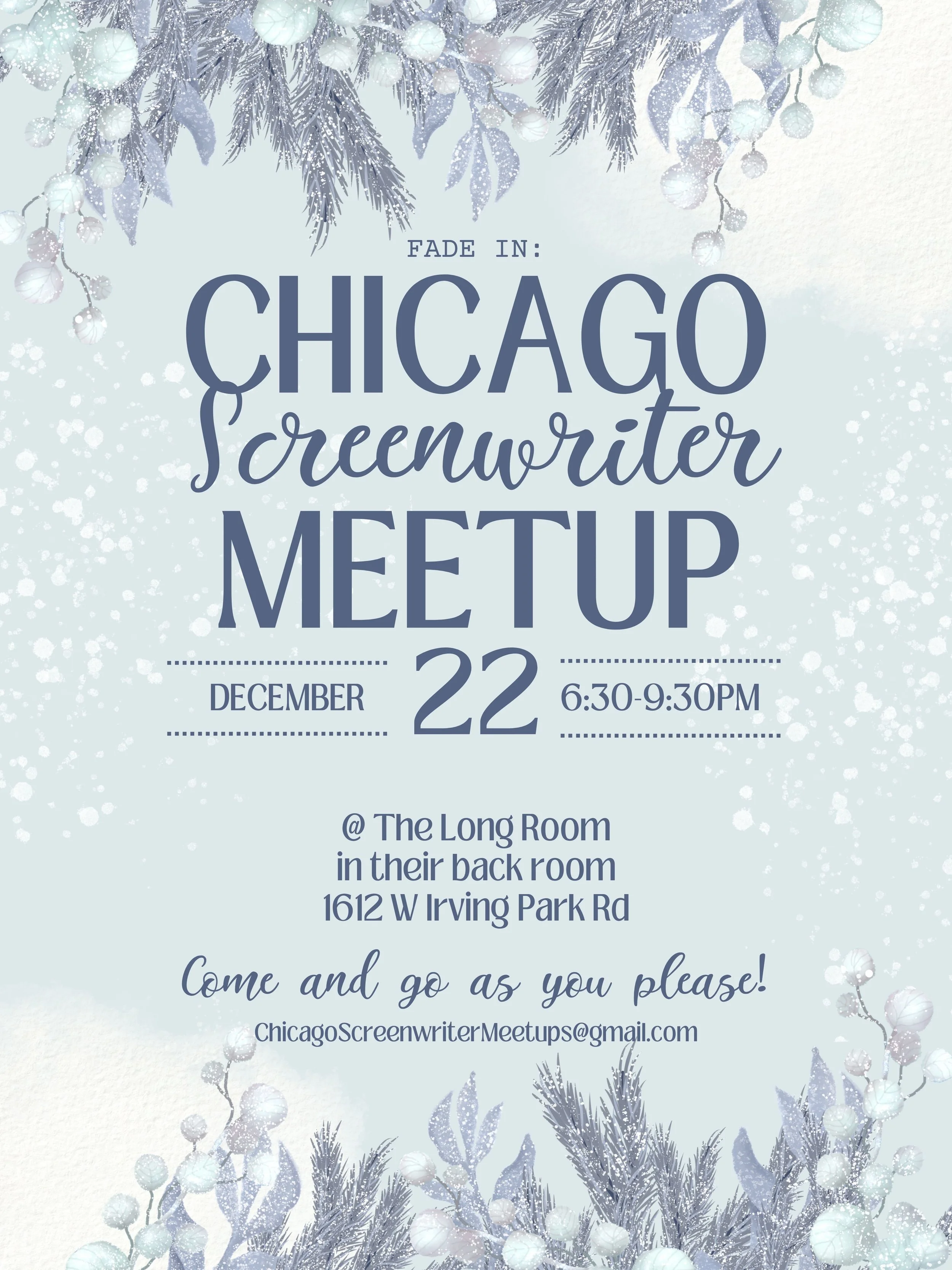 Chicago Screenwriter Meetup 