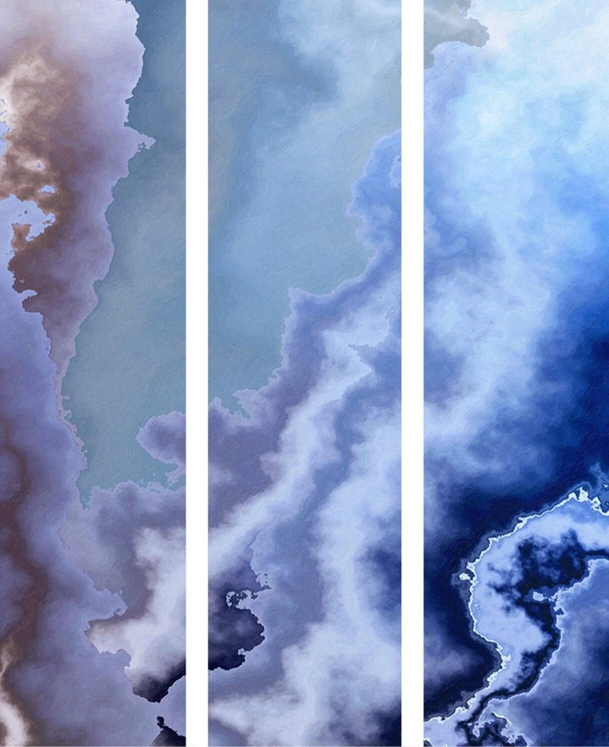 Storm Clouds Triptych 60x45 (Individual Panel 60x15)