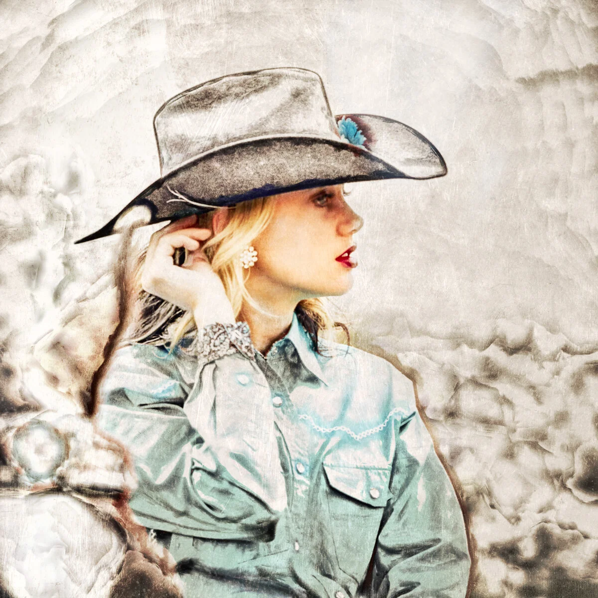 Cowgirl 1 48x48