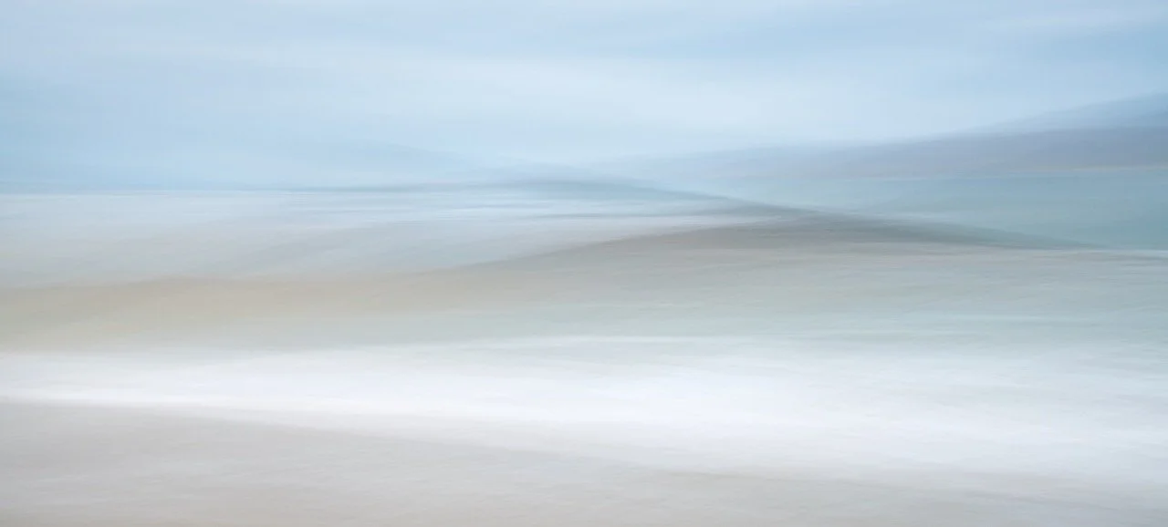 “Abstract Blue” Outer Hebrides, Scotland • 20x44.5” • Dye Sublimation on Aluminum