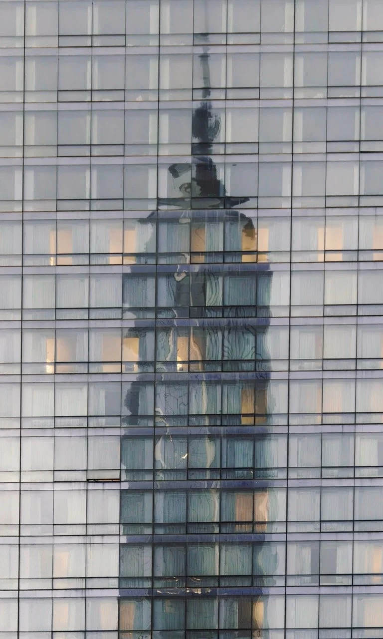 “Empire Through Glass” • 50x30” • Dye Sublimation on Aluminum