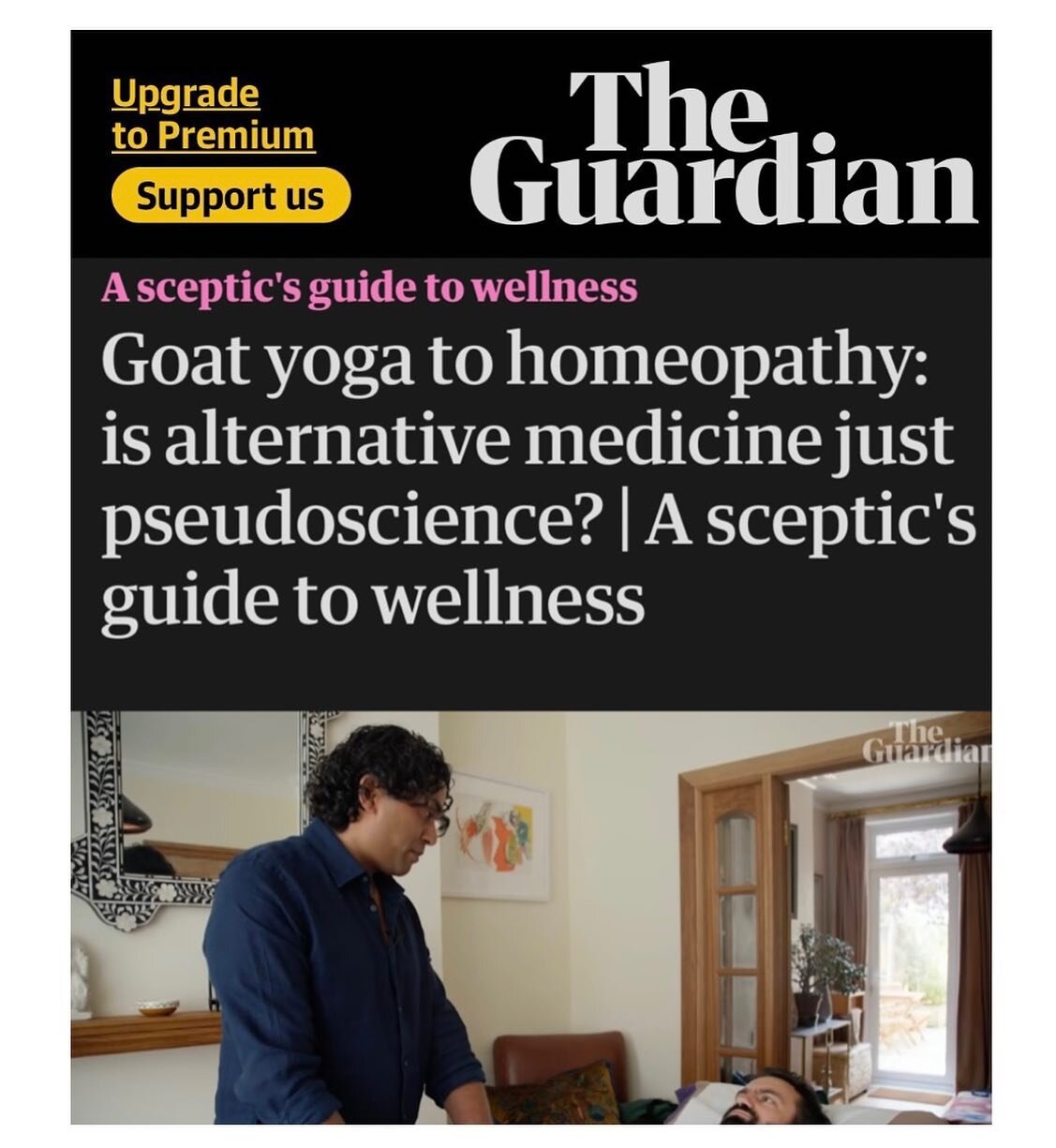 We are very pleased to be featured in today&rsquo;s @guardian online &ldquo;A sceptics  guide to wellness&rdquo;. 

Kevin is interviewed by Guardian Journalist Richard Sprenger who has multiple sclerosis and is dipping his toes into a range of therap