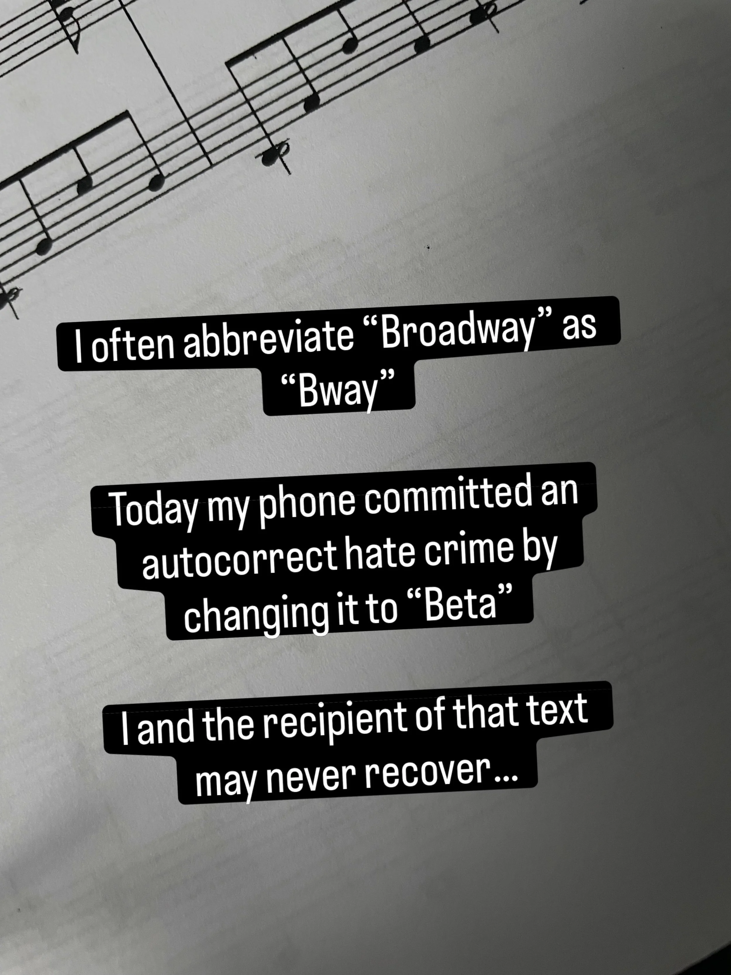 #BetaMusical #Beta #autocorrect