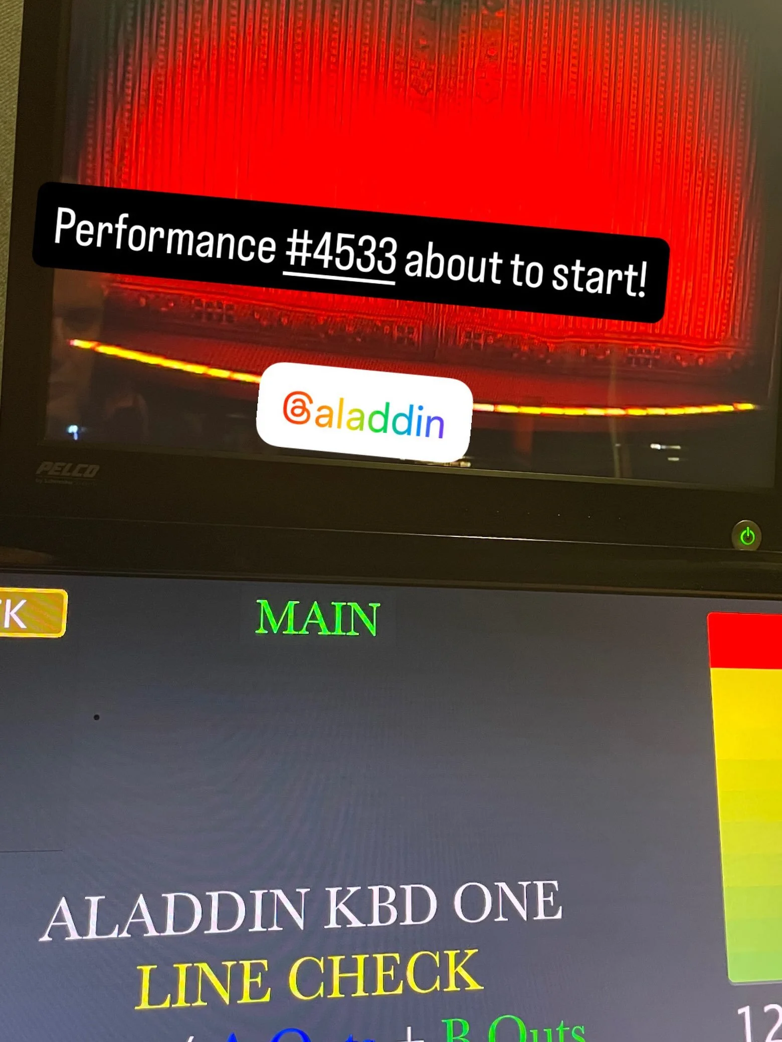 Performance 4533 incoming! @aladdin #AWholeNewWorld #SoManyCarpetRides #broadwaymusicians #Piano #broadway