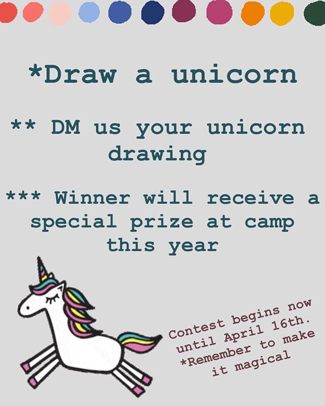 🚨Contest Alert🚨 How are we celebrating National Unicorn Day?!? By celebrating your artistic and individual views of course! 🌈🥳🦄