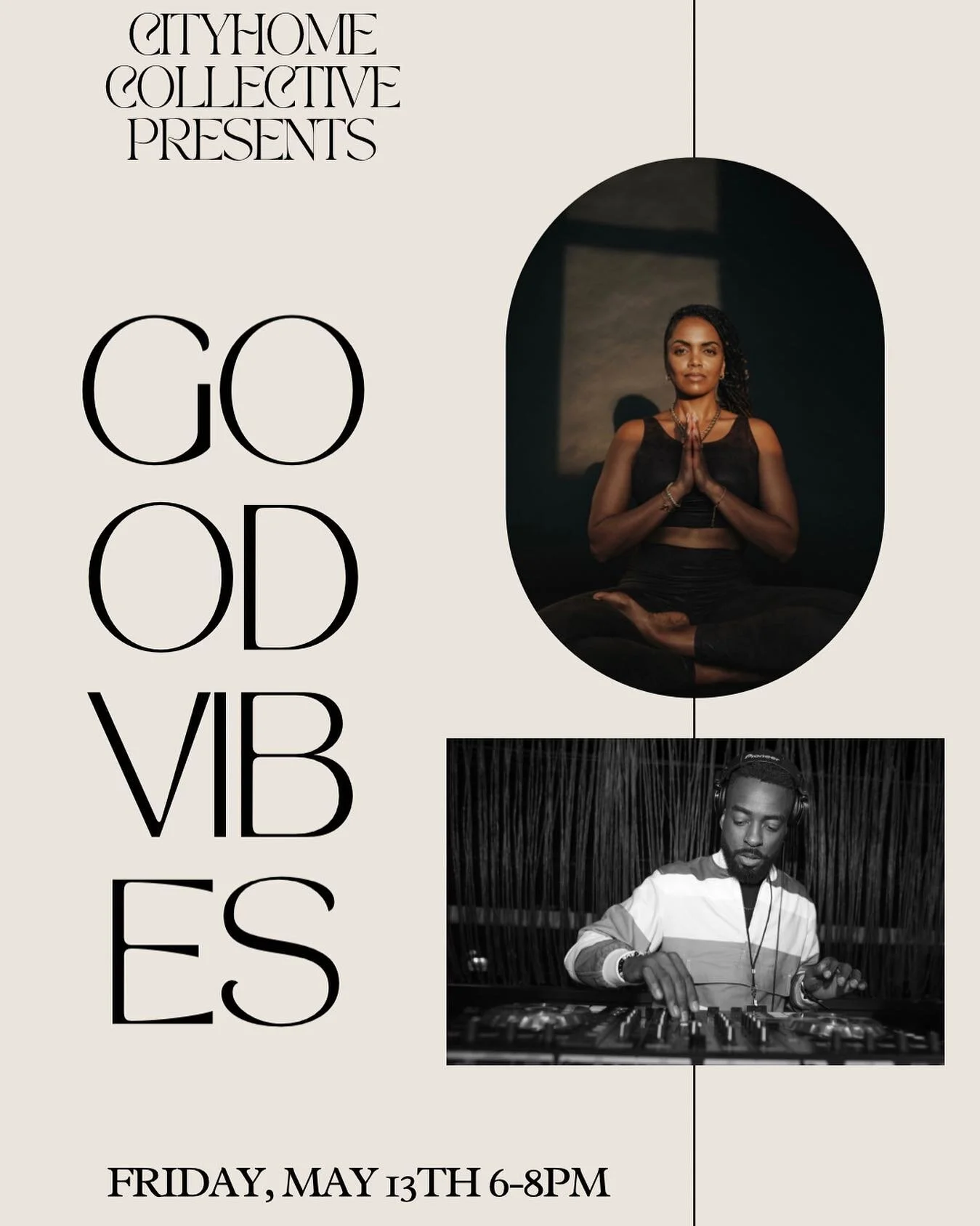 Excited to announce the first in a series of events co-hosted with @djjoune in partnership with @cityhomecollective.
Come for a soulful 60 minutes of meditation and flow guided by me and be sure to soak up all the good vibrations provided by @djjoune