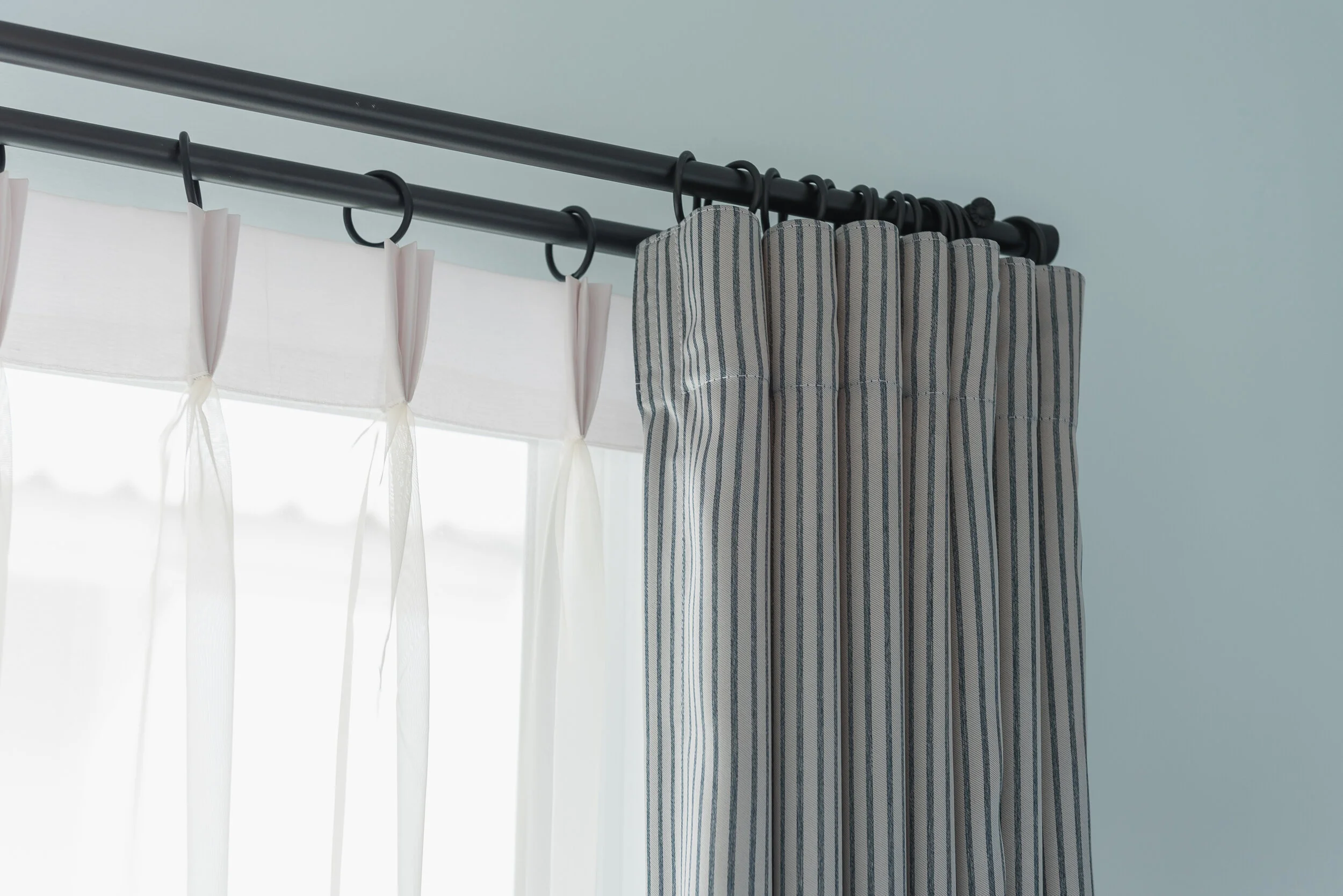 Photo Gallery Drapery Style — Custom Roman Shades