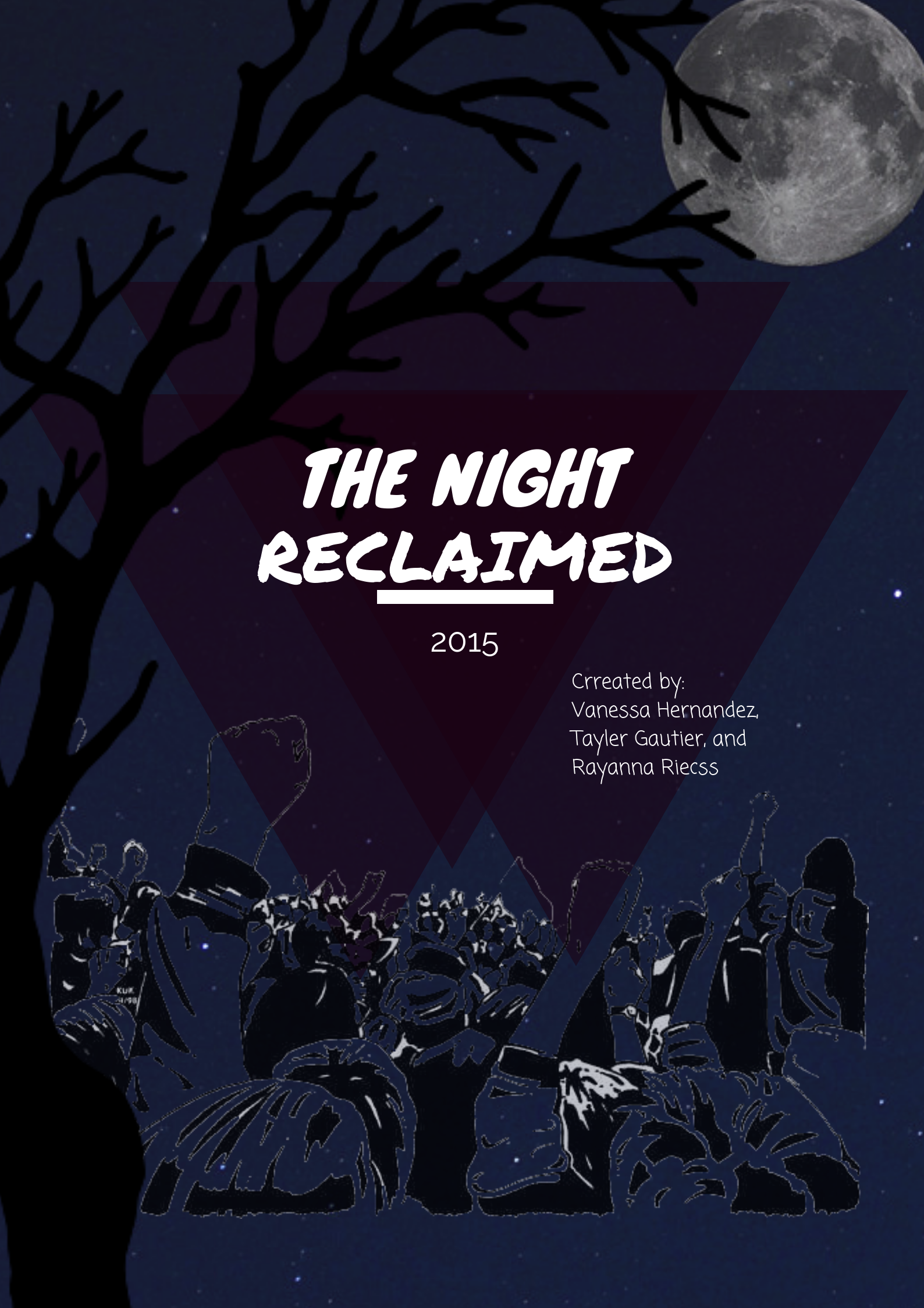 The Night Reclaimed, Zine Cover