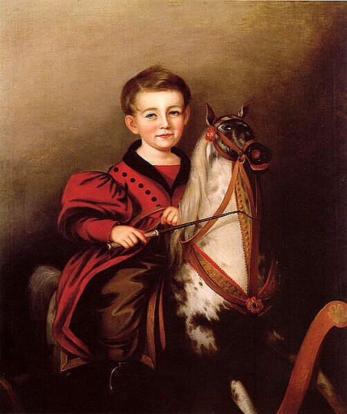  Sarah Miriam Peale, “Charles Lavalle Jessop (Boy on a Rocking Horse,” 1840. 
