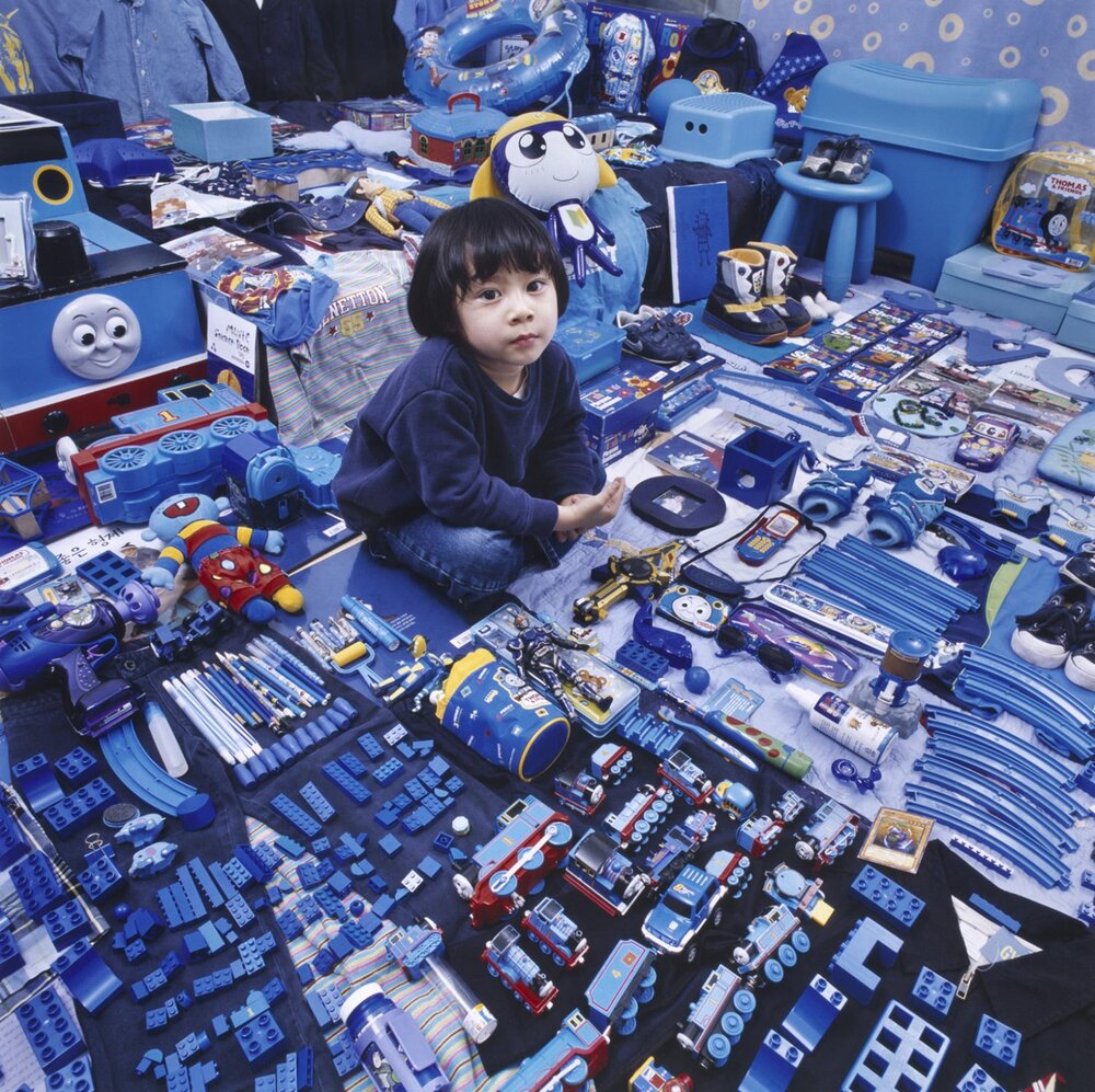 "Jimin and His Blue Things," 2007. Courtesy of Philadelphia Museum of Art.