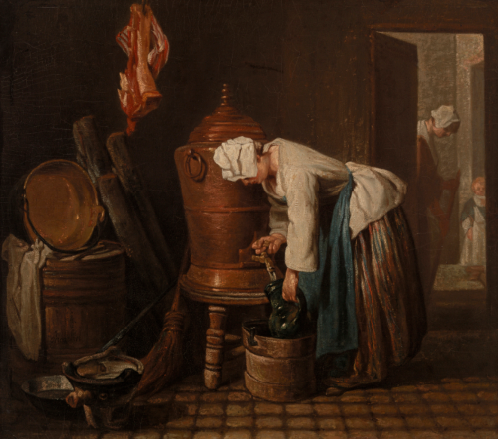 Chardin, The Water Urn, 1732–1740.