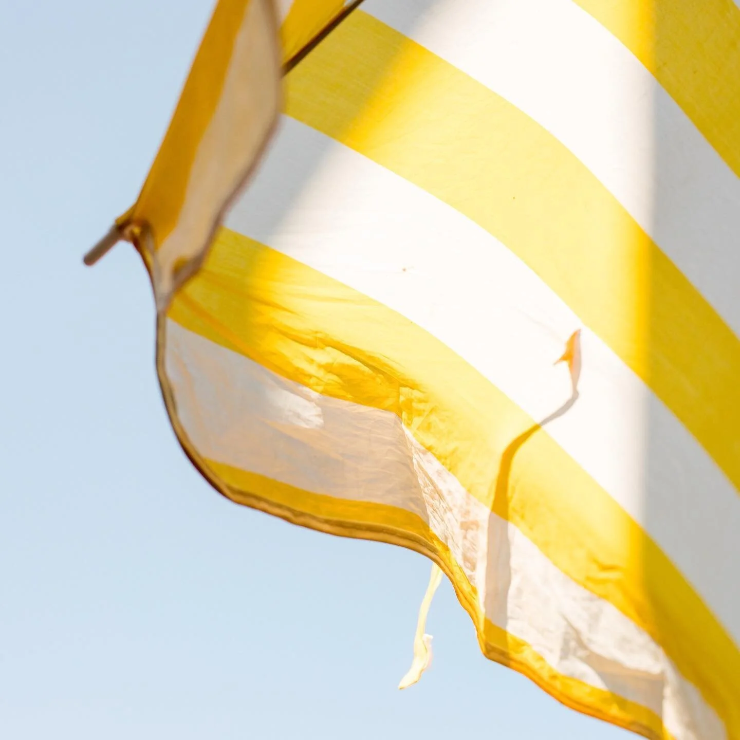 yellow umbrellas make sunny days feel even brighter ☀️