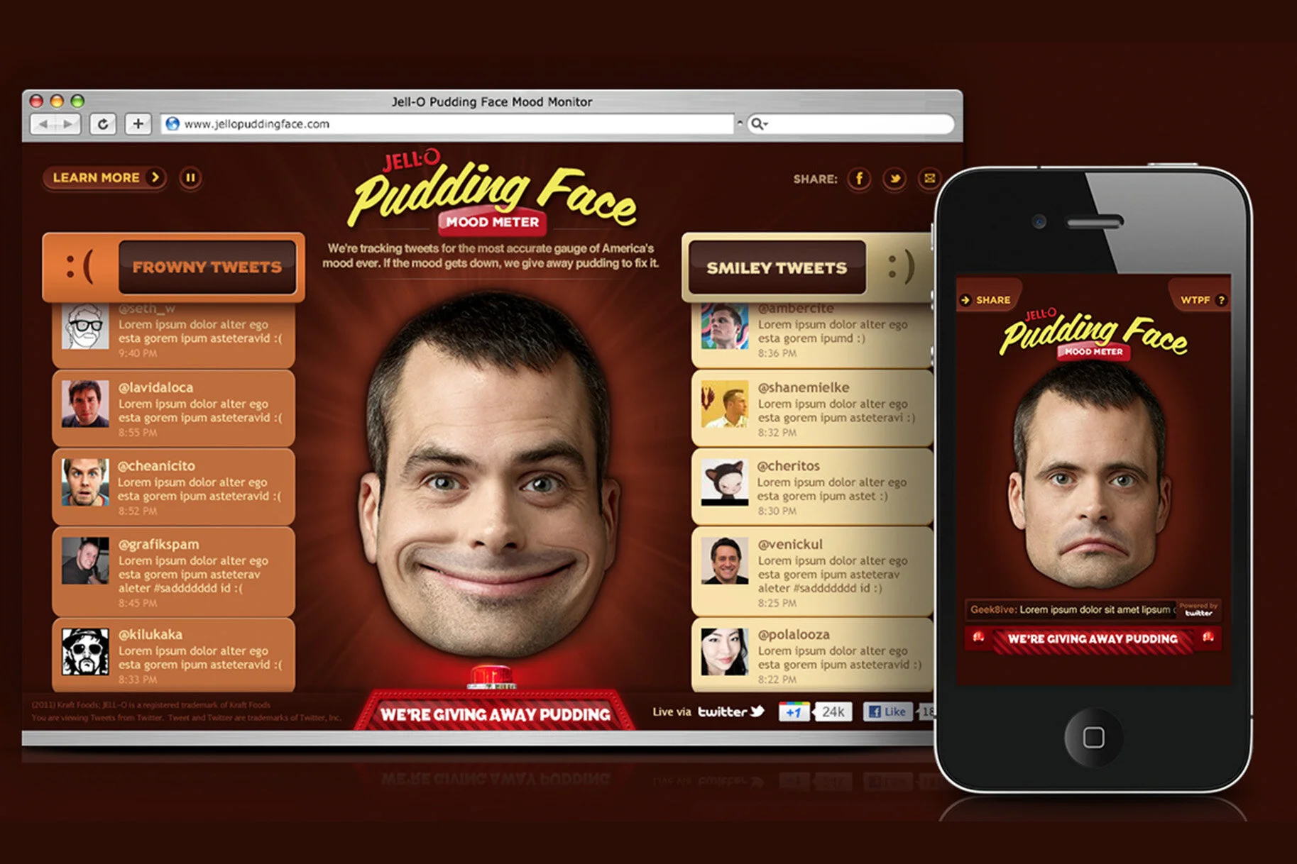 Jello Pudding Face Mood Meter