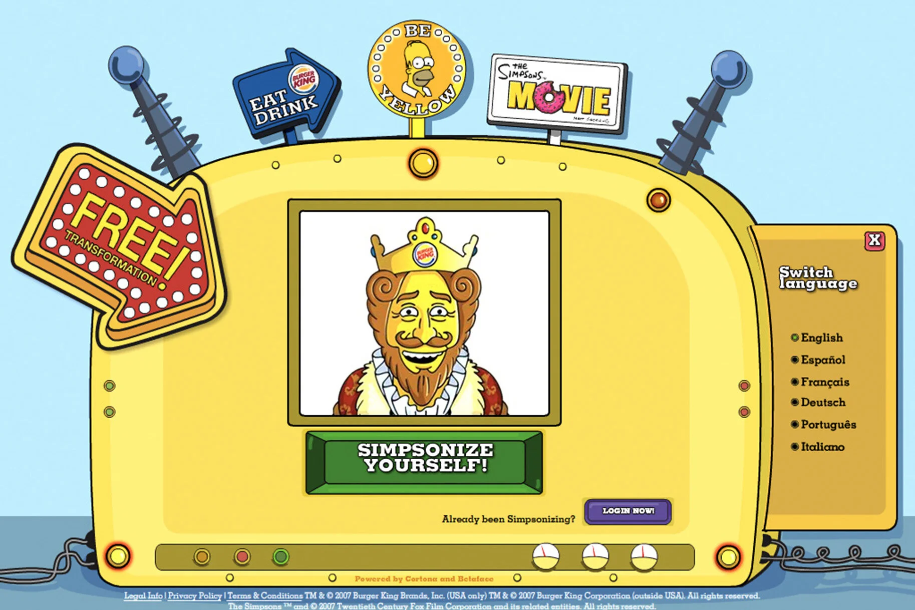Burger King: Simpsonize Me