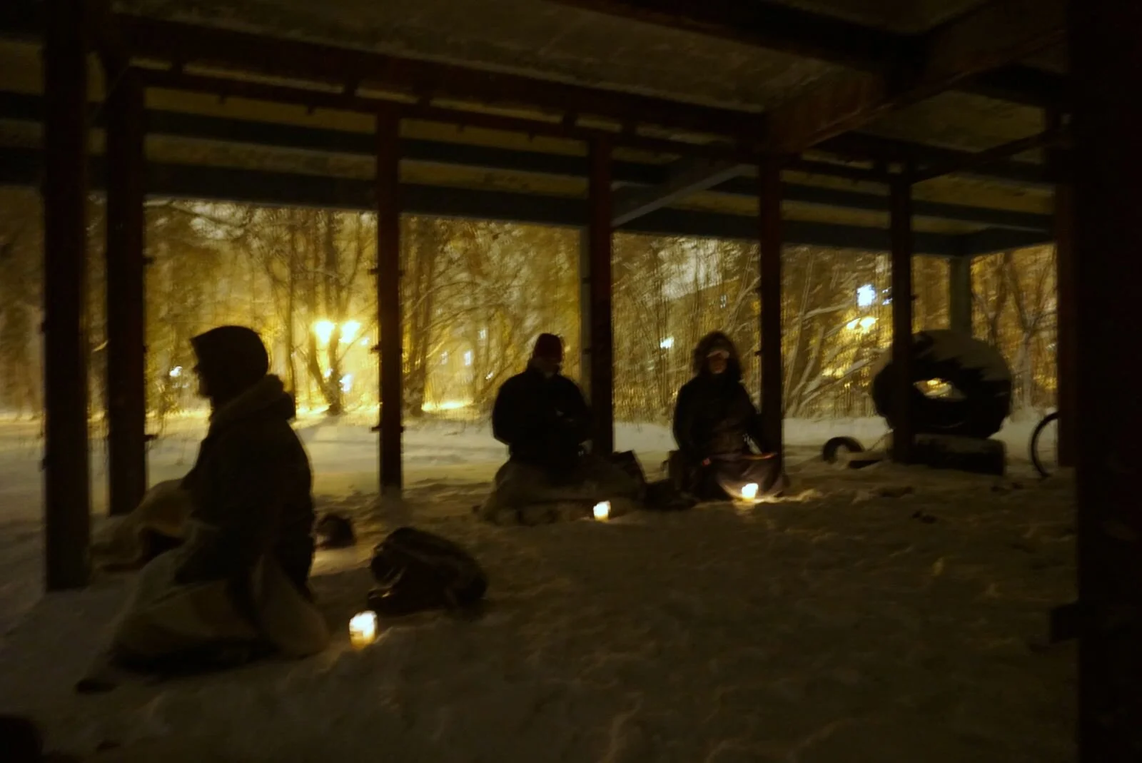 Meditieren im Schnee ???