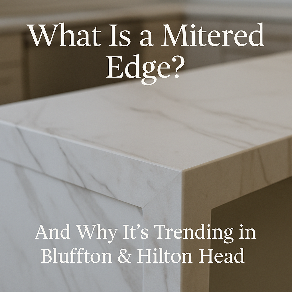 What Is a Mitered Edge and Why It’s Trending in Bluffton & Hilton Head Homes