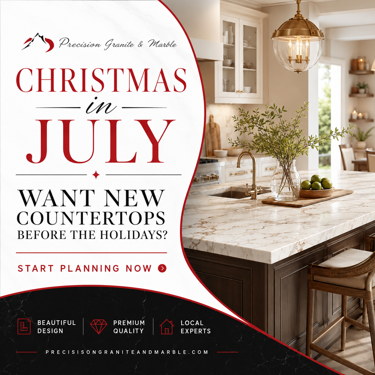 Christmas in July: Want New Countertops Before the Holidays?