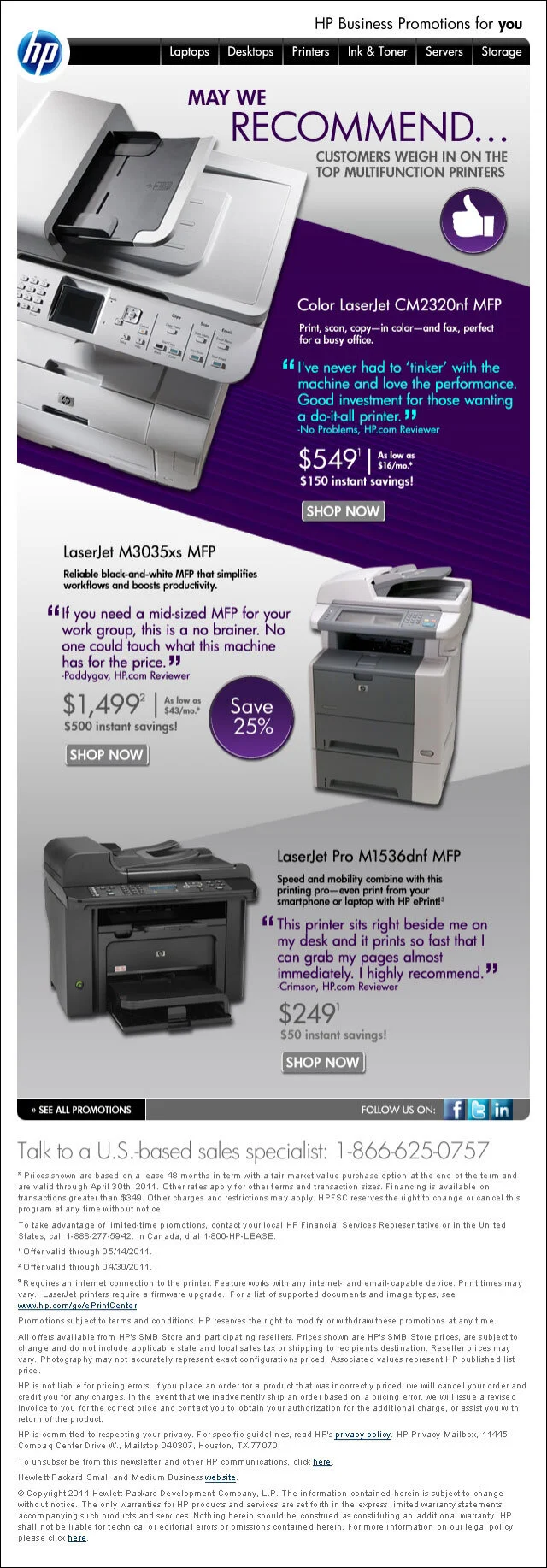 Redesigned email example