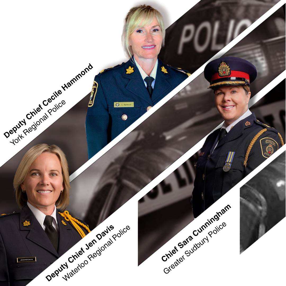 Chief Sara Cunningham, Deputy Chief Jen Davis, and Deputy Chief Cecile Hammond