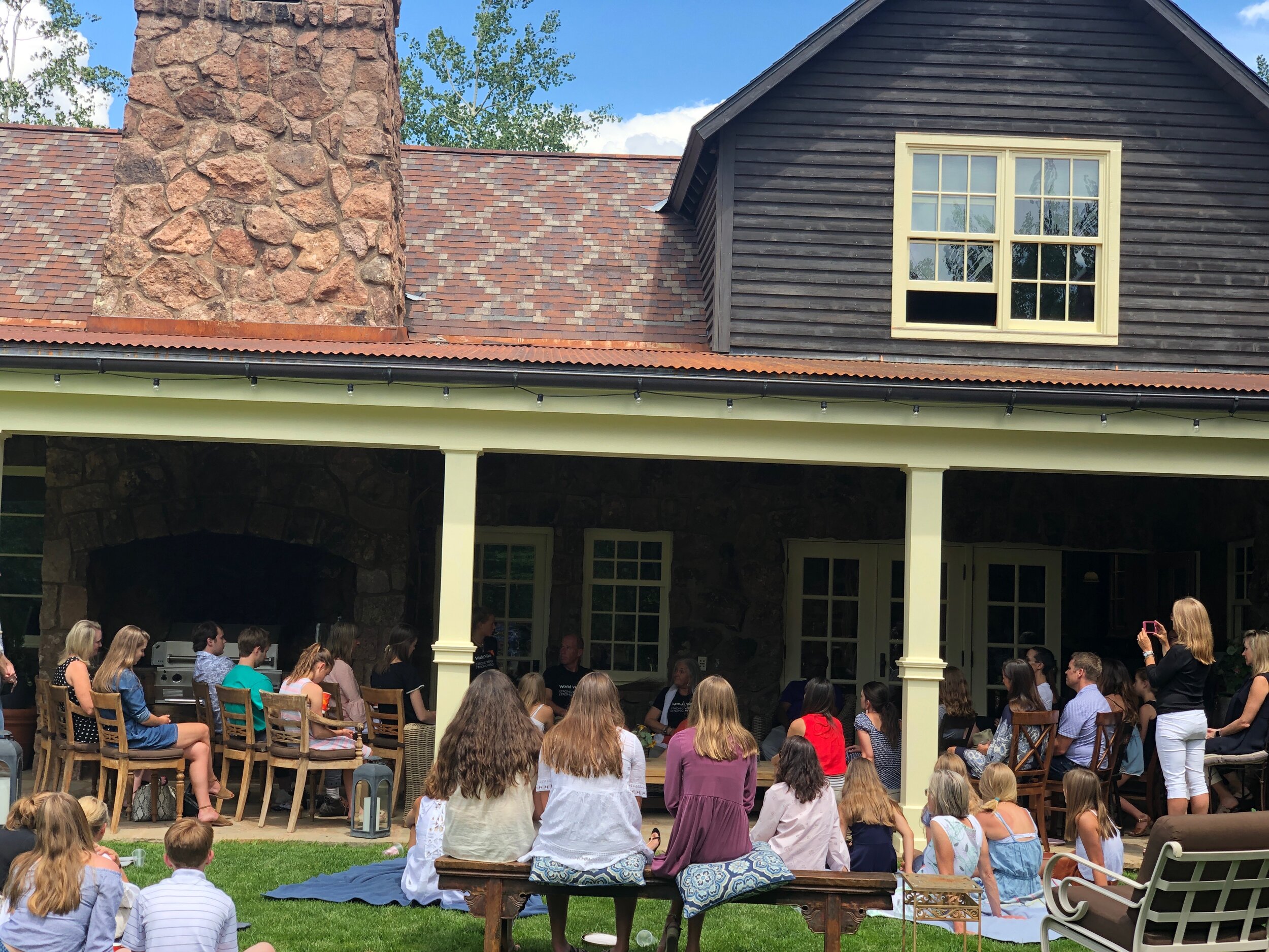  First annual Strong Women Strong World Mother Daughter Tea at the Wojcik Residence in Aspen, Colorado.  