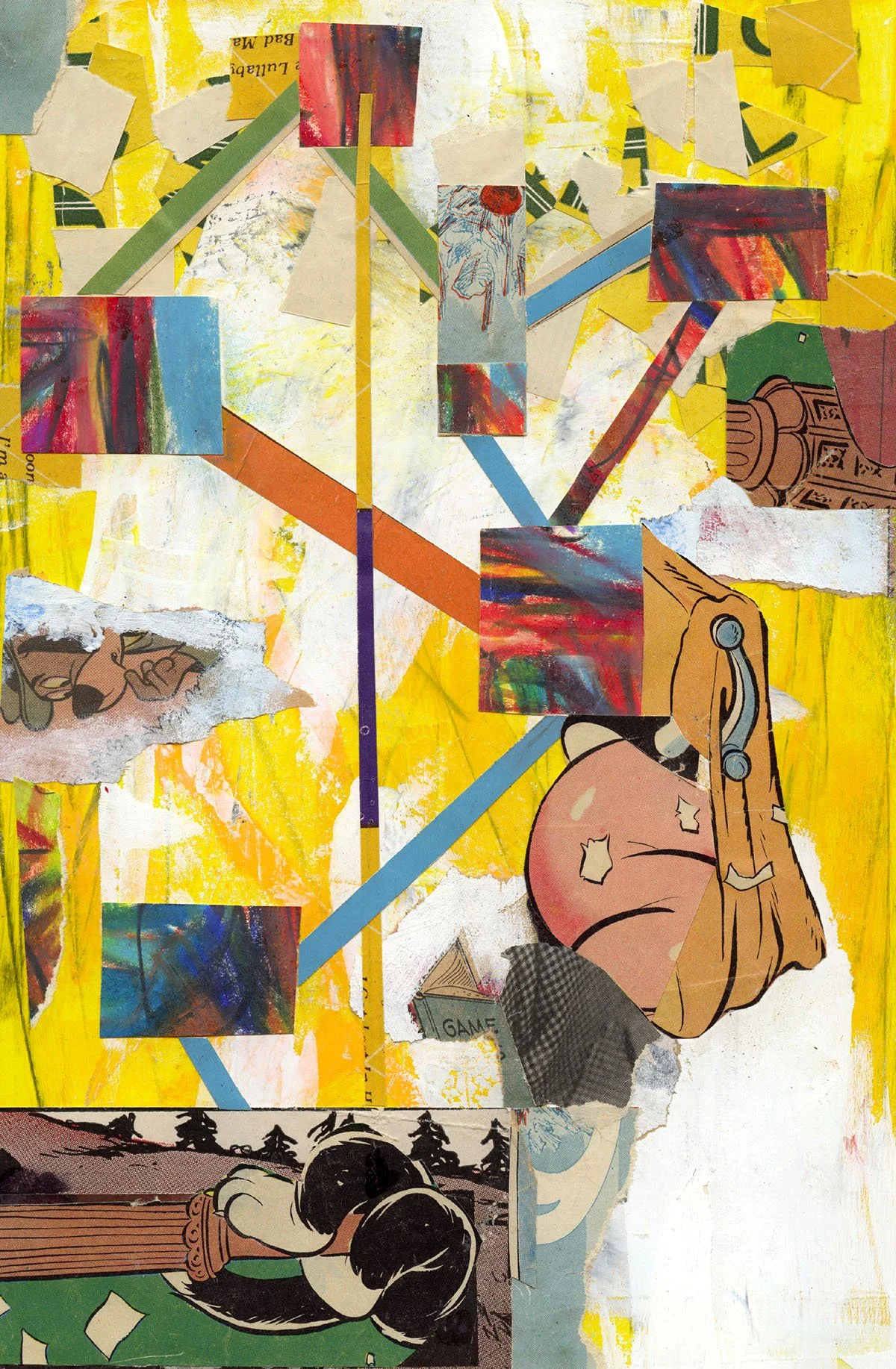  Vintage paper, acrylic gouache and pencil on 60 lb. ivory paper. 6.25” x 9.5”. US$150. © 2025 Mark Montgomery 