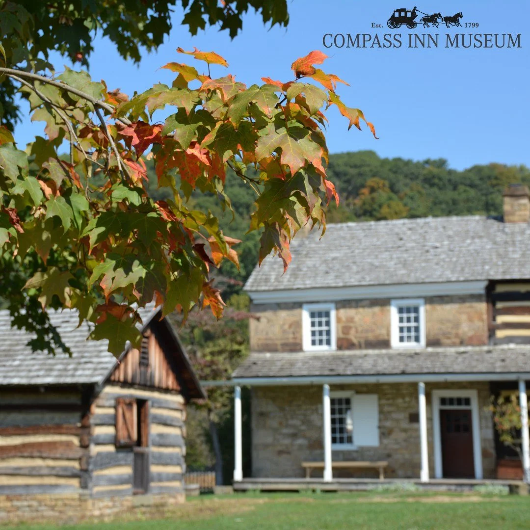 Hints of fall are peaking through at the Compass Inn Museum! 

Whether you are out and about looking at the beautiful fall offerings in the Ligonier Valley or a history buff who loves the fall weather, we&rsquo;re still open for regular season tours 