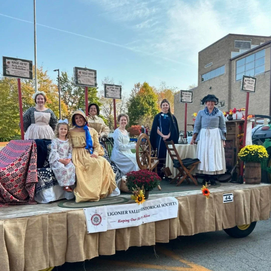 Making plans for Fort Ligonier Days? Include us in them! 

The Compass Inn Museum will be open Friday October 10 and Sunday October 12 from 11am to 4 pm. We will be closed on Saturday October 11 because we will be participating in the parade! 

Here'
