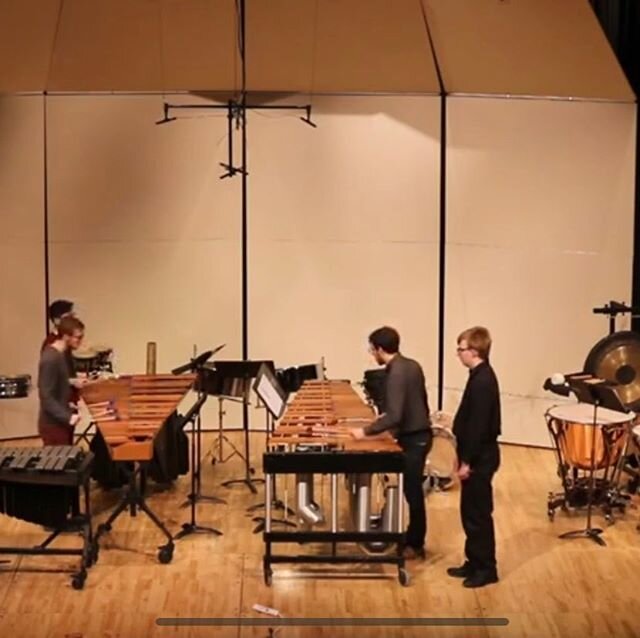 New video up on YouTube for the premiere of my original percussion piece, &ldquo;In, On, With.&rdquo; Link in the description! #composition #chambermusic #percussion #unl #gbr #marimba#djembe #samba #bongos
