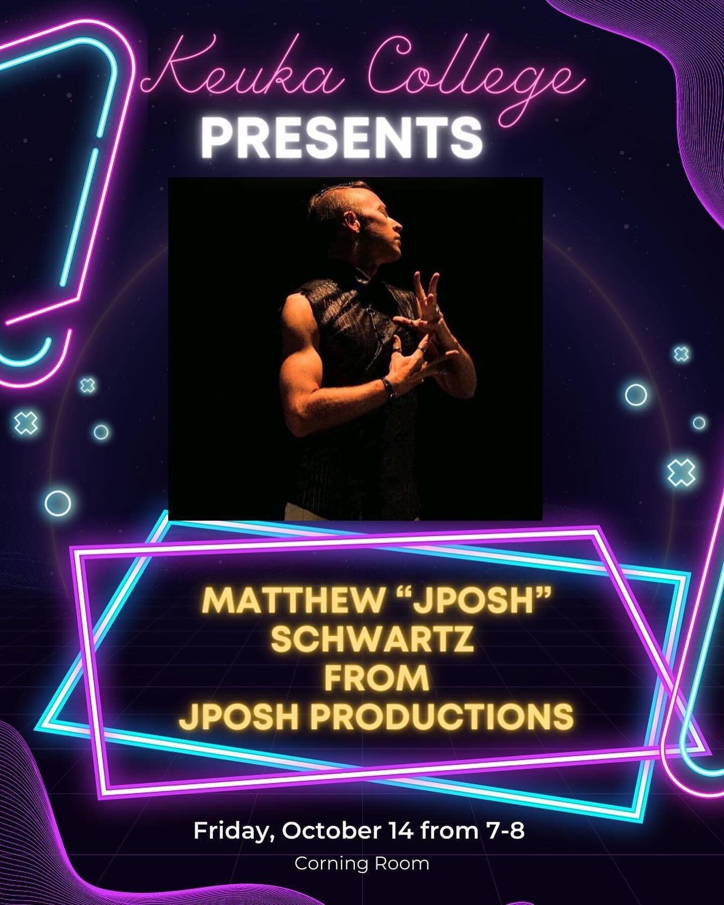 TONIGHT!!! If you&rsquo;re free, come to the first ever, JPosh Productions: &ldquo;One man show&rdquo; about the ups and downs of an adult journey through life. It&rsquo;s gonna be a mixed bag of signed musical performances and the lessons learned al