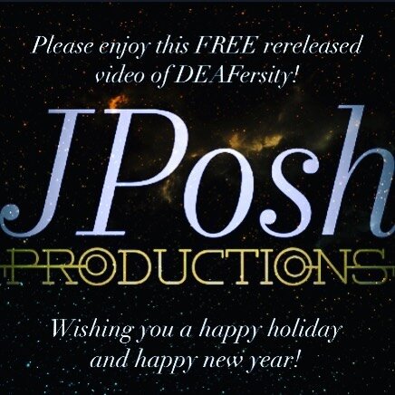 From @jposhproductions Wishing you a happy holiday and happy new year! Please enjoy this FREE rereleased video of DEAFersity! 🤟🎊🤟

See bio for link to our website and rereleased video of DEAFersity! 

#jposhproductions