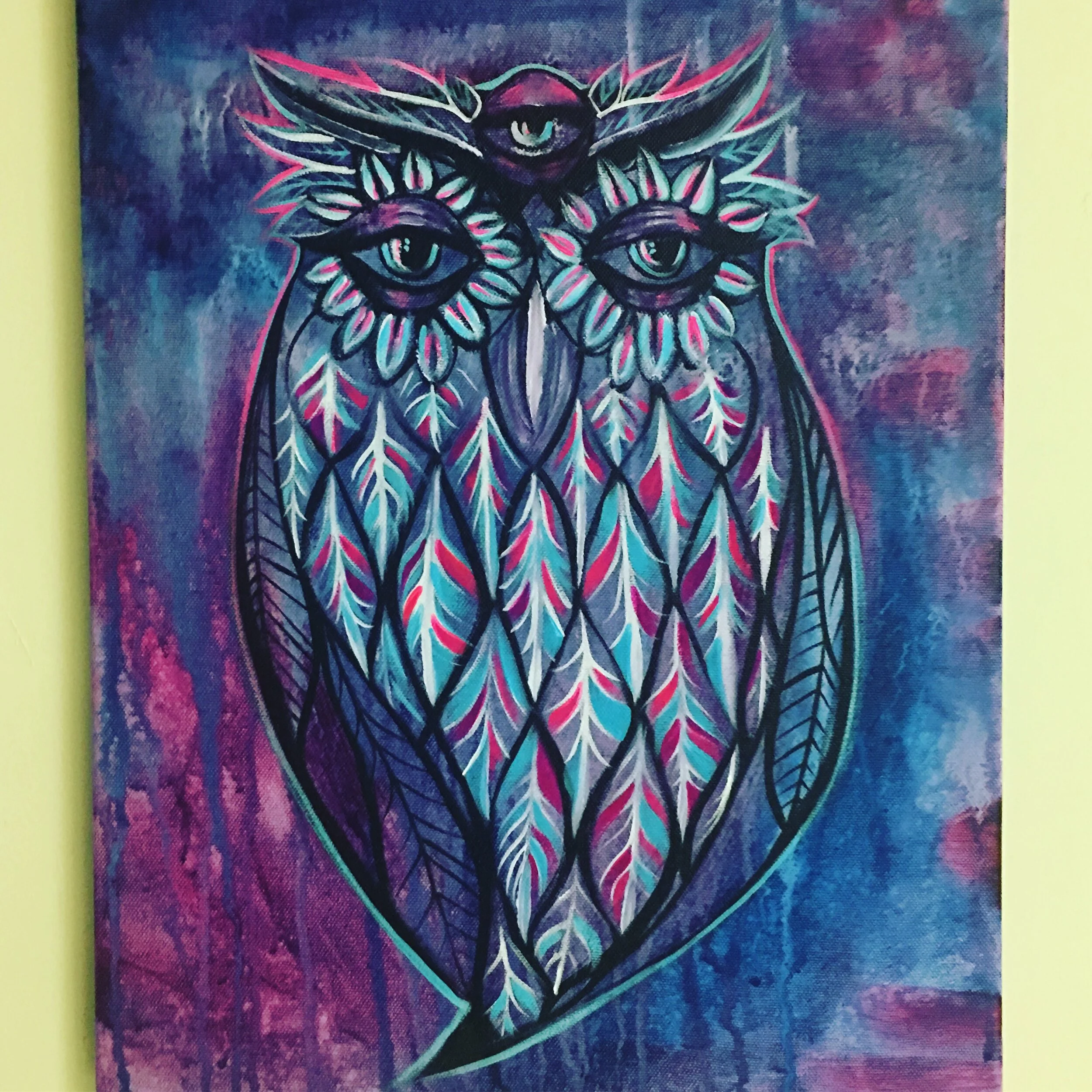 Third Eye Owl (Paint n Puff November 2018)