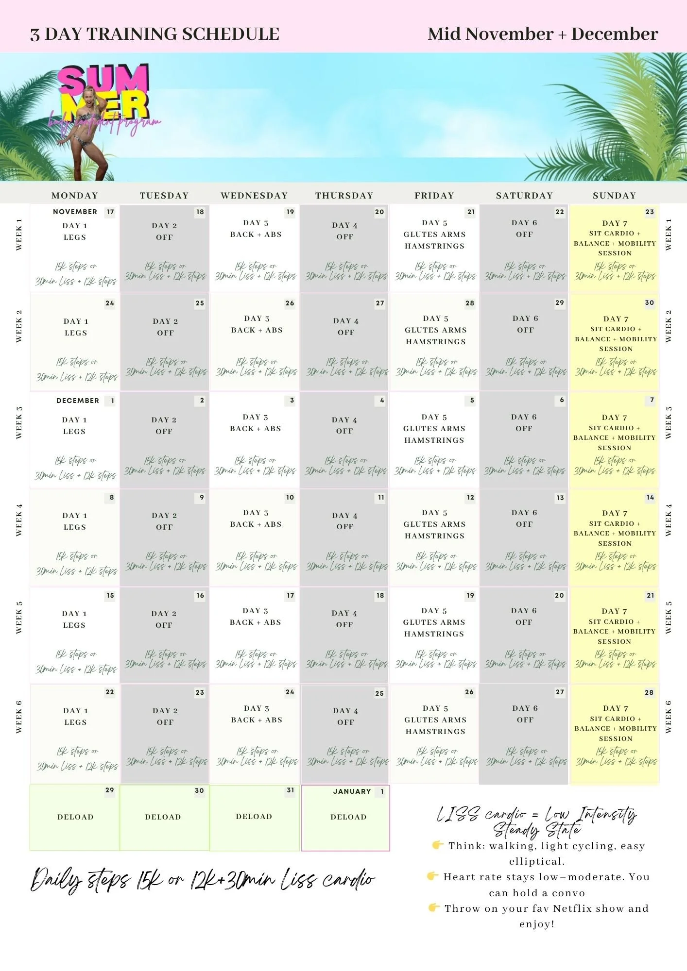 3 days calendar Summer body plan PART 2.jpg