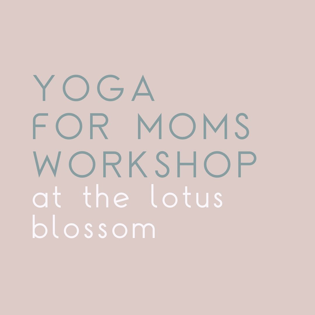 Hey momma! I see you and all that you&rsquo;re doing. 🫶🏼 This workshop is designed for you. 

Sometimes it feels we carry the weight of the world on our shoulders. Am I right? 

During the Yoga for Moms Workshop on Mother&rsquo;s Day Weekend, we&rs