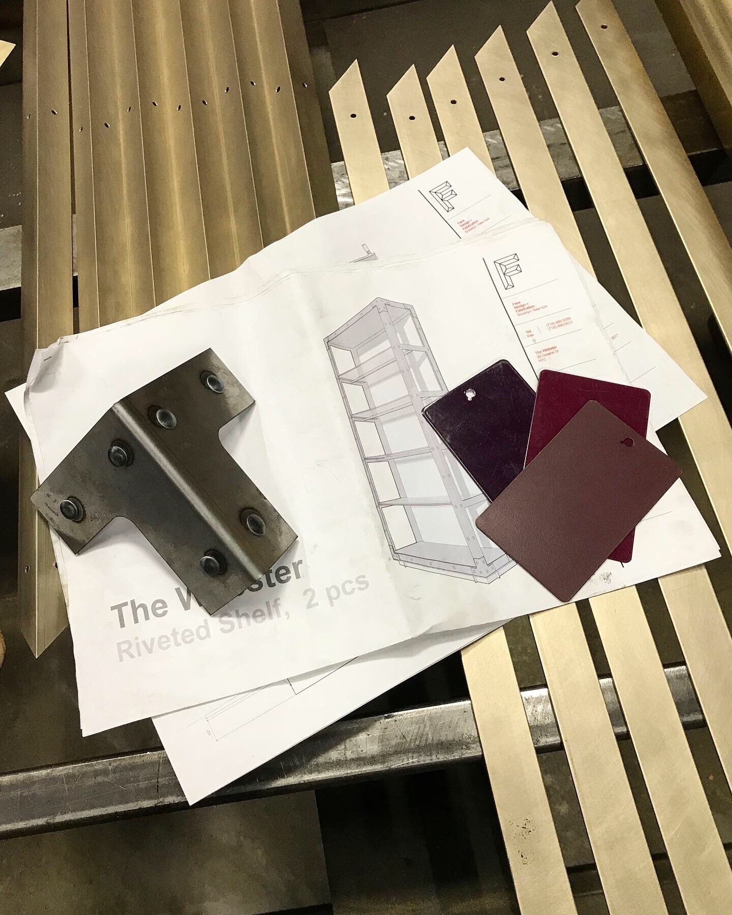 Corner detail and color samples