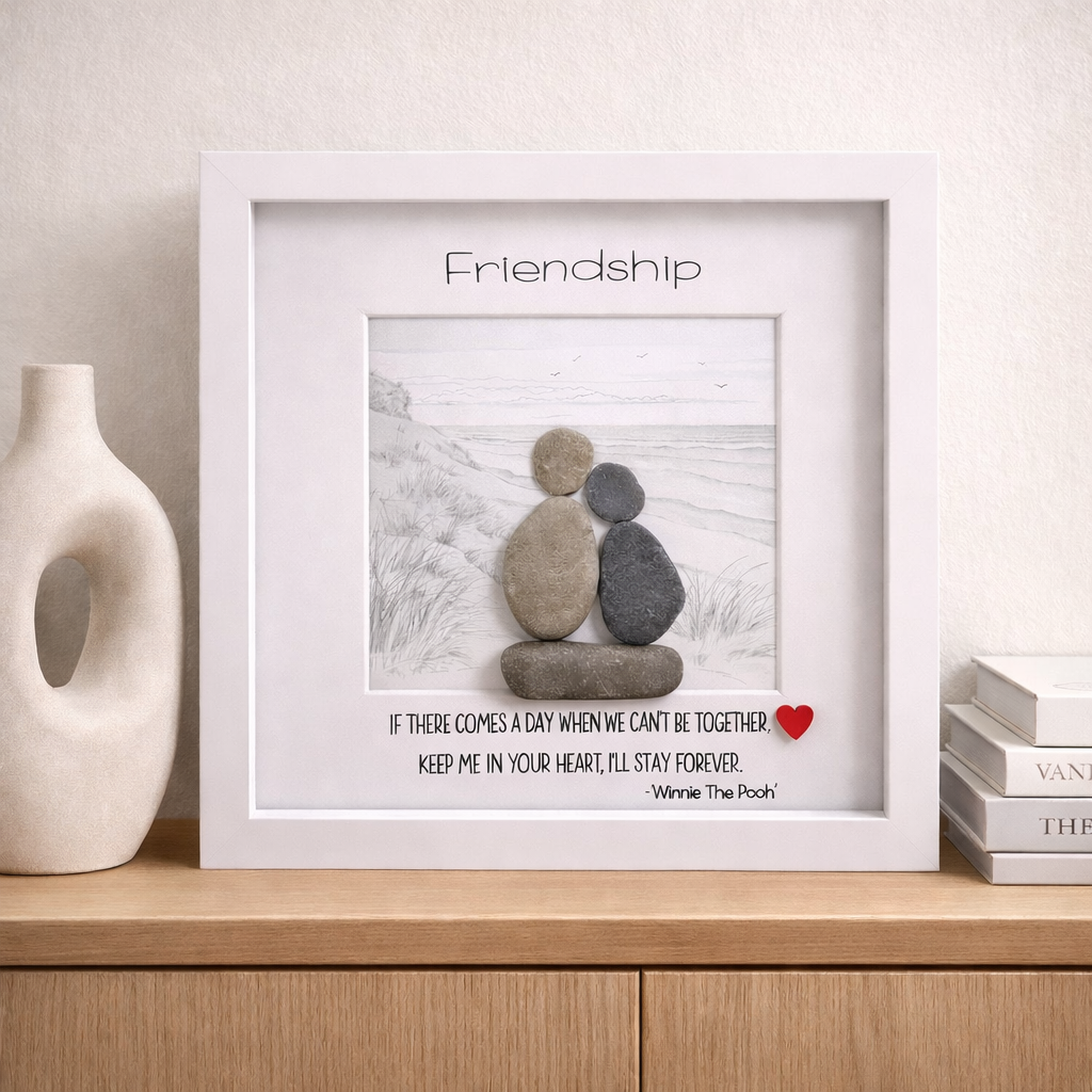Friendship - Pebble Art Frame