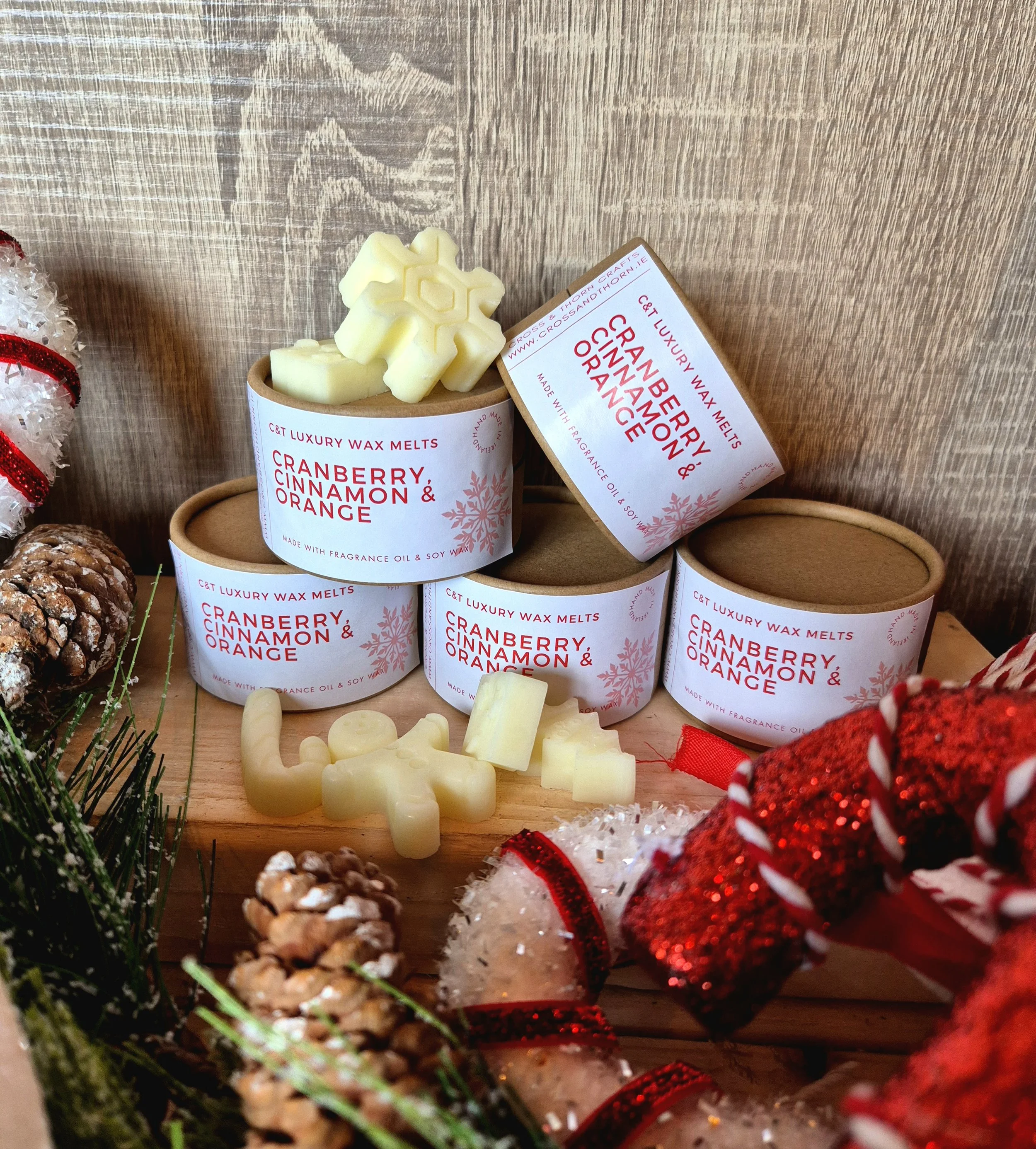 Cranberry, Cinnamon & Orange Wax Melt Box